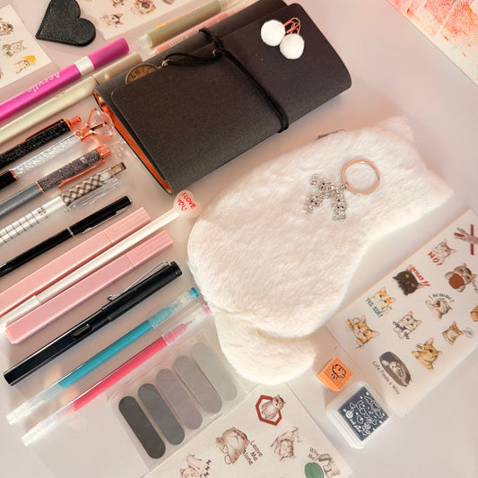 Black & White Cat Lovers Stationery Set