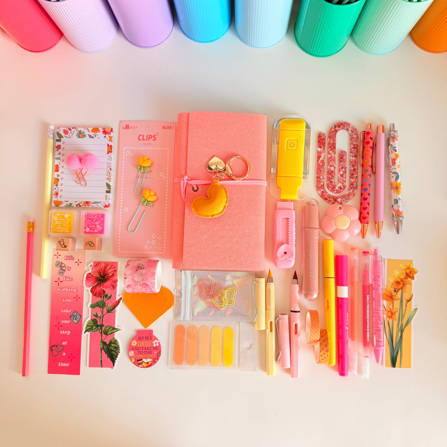 Pink & Sunshine Desk Set โ๏ธ๐ธ
