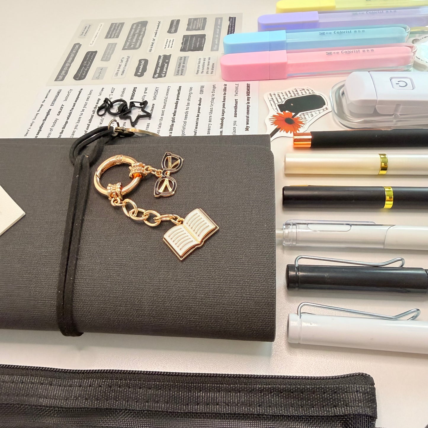 Black & Neutral Aesthetic Stationery Box |
