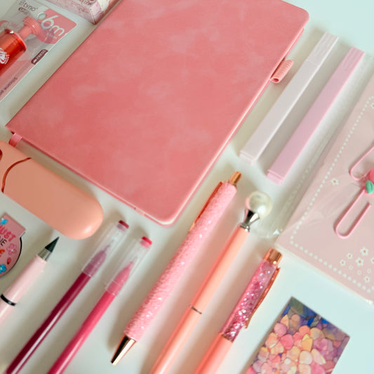 Pink Stationery Bundle – Complete Pink Desk & Journaling Set