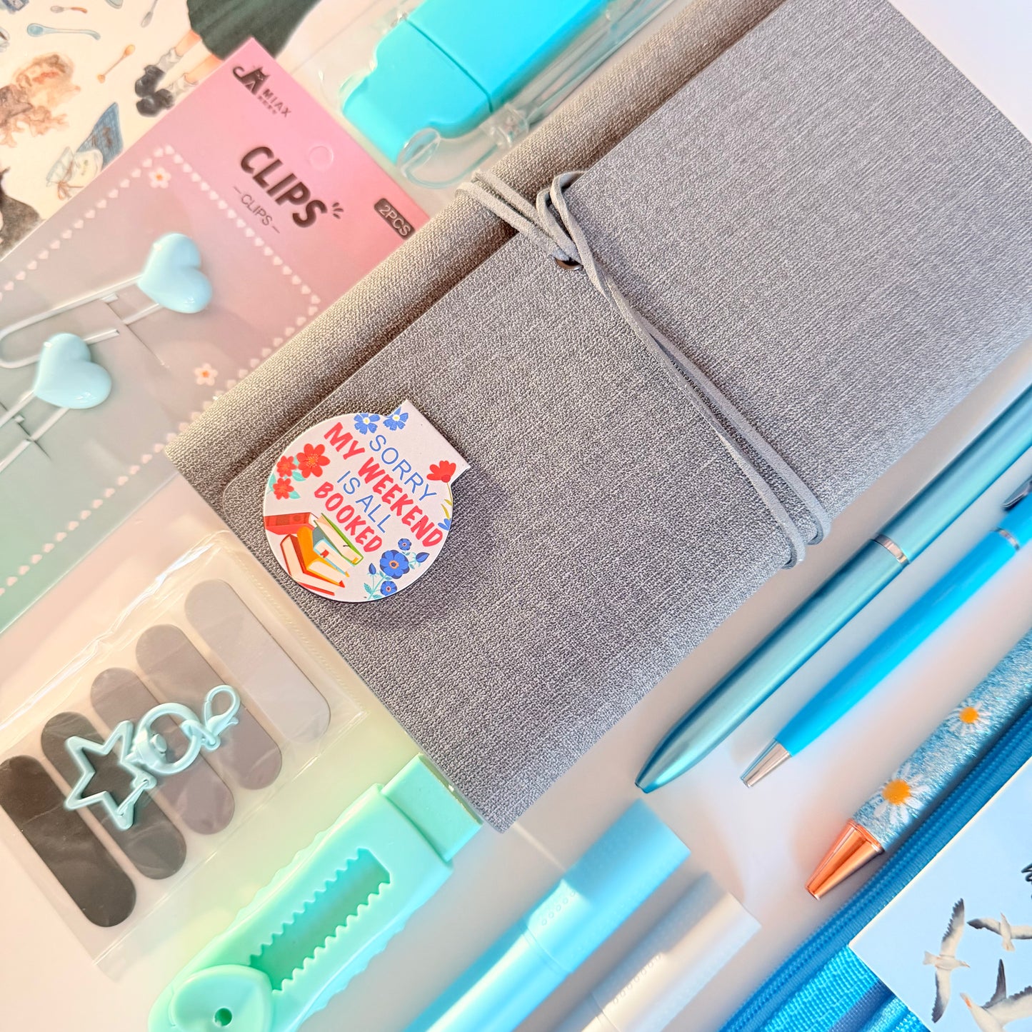 Blue & Aqua Stationery Bundle
