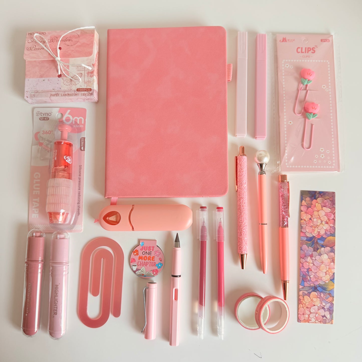 Pink Stationery Bundle – Complete Pink Desk & Journaling Set
