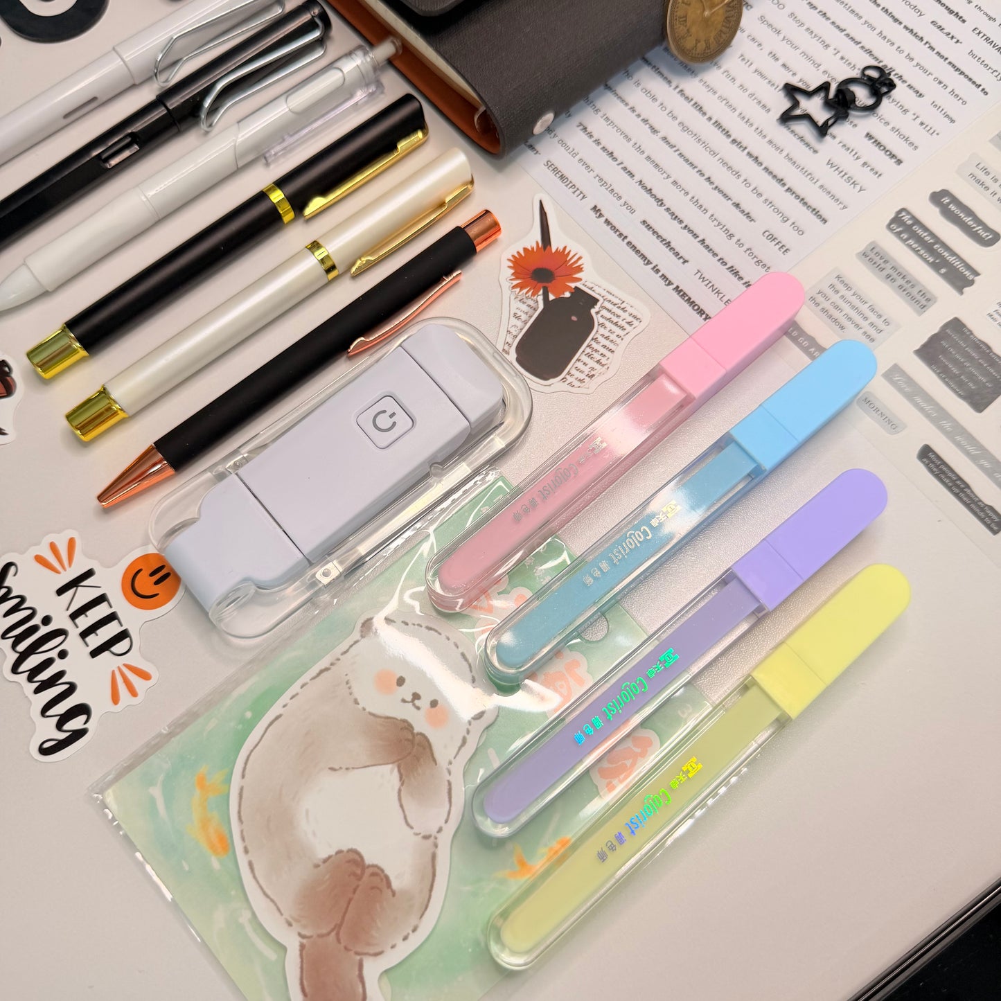 Black & Neutral Aesthetic Stationery Box |