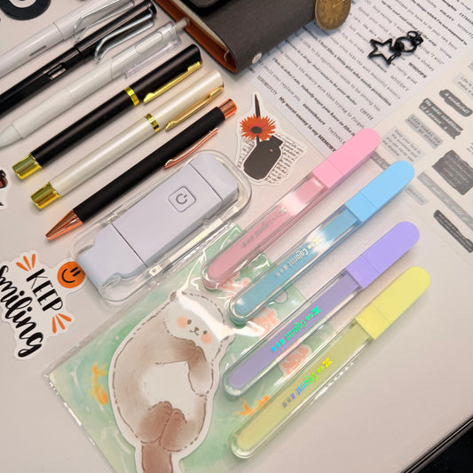 Black & Neutral Aesthetic Stationery Box |