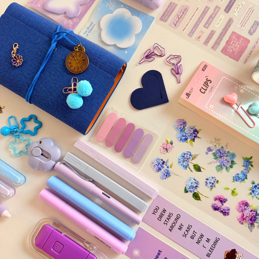 Blue & Purple Aesthetic Stationery Gift Box