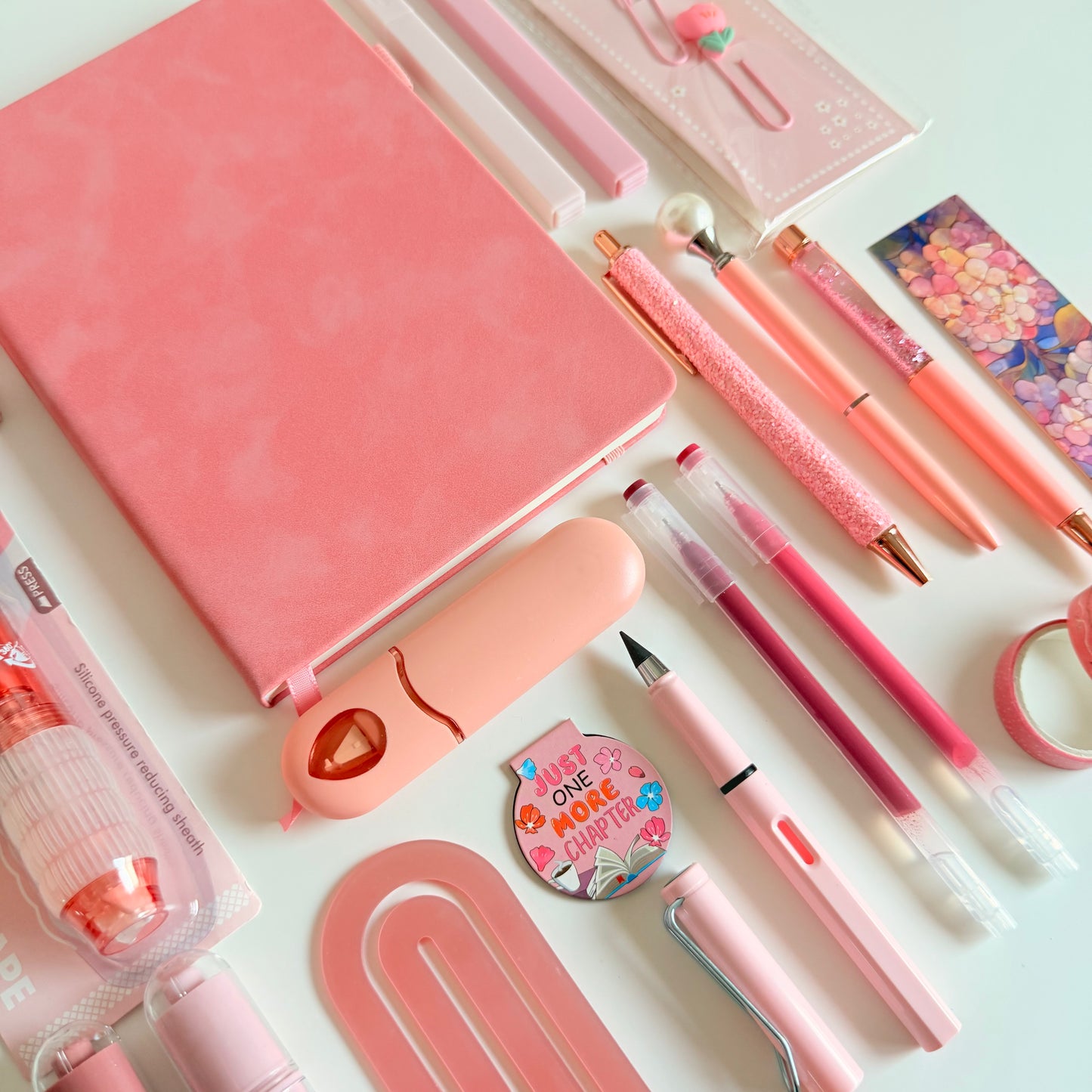 Pink Stationery Bundle – Complete Pink Desk & Journaling Set