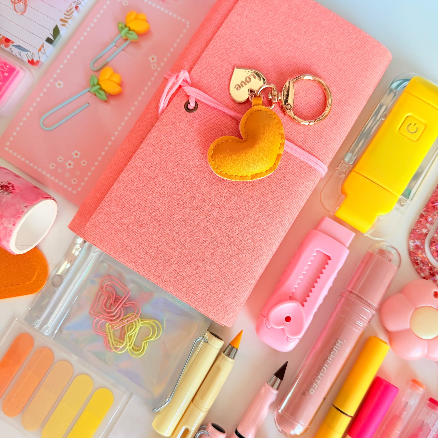 Pink & Sunshine Desk Set ☀️🌸
