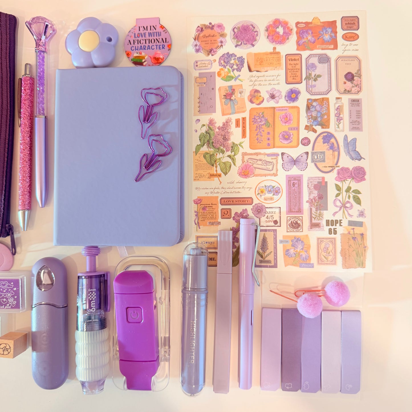 Lavender Garden Stationery Bundle