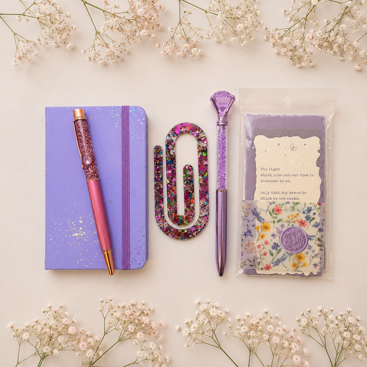 Sparkle Stationery Set